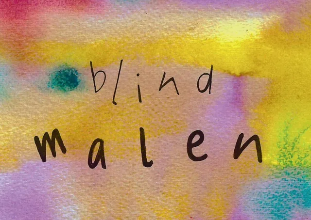 TanzSpielKarte „blind malen“ aus dem Themenfeld Malen